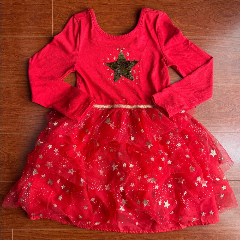 Girls Red Fancy Dress
